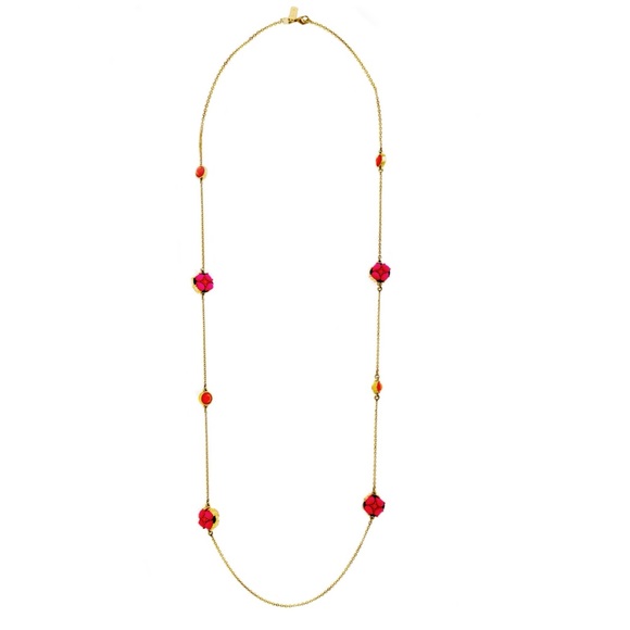 KATE SPADE • Izu Petal Rosary Flower Station  Necklace - Picture 3 of 5